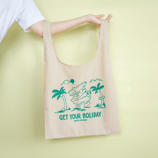 出し入れしやすい厚手トートバッグ