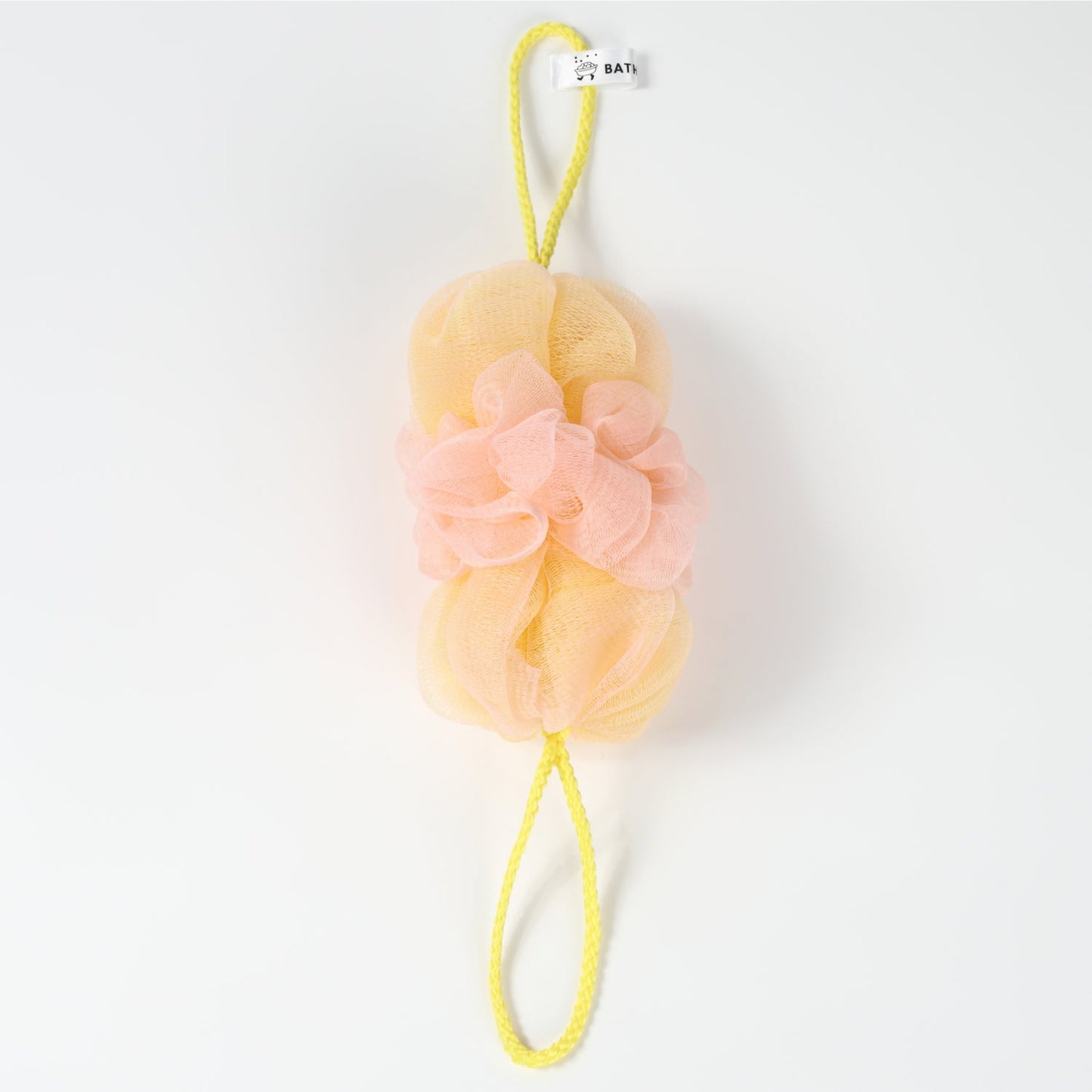 ぐーんと伸びて背中も洗えるボディスポンジ